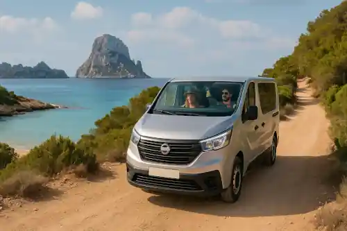 Alquiler furgoneta 9 plazas Nissan Primastar en Ibiza