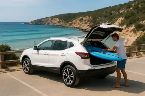 Alquiler mensual coche versátil Nissan Qashqai en Ibiza